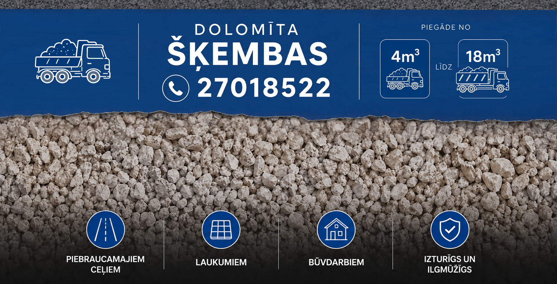 Dolomīta šķembas